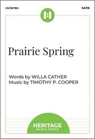 Prairie Spring SATB choral sheet music cover Thumbnail